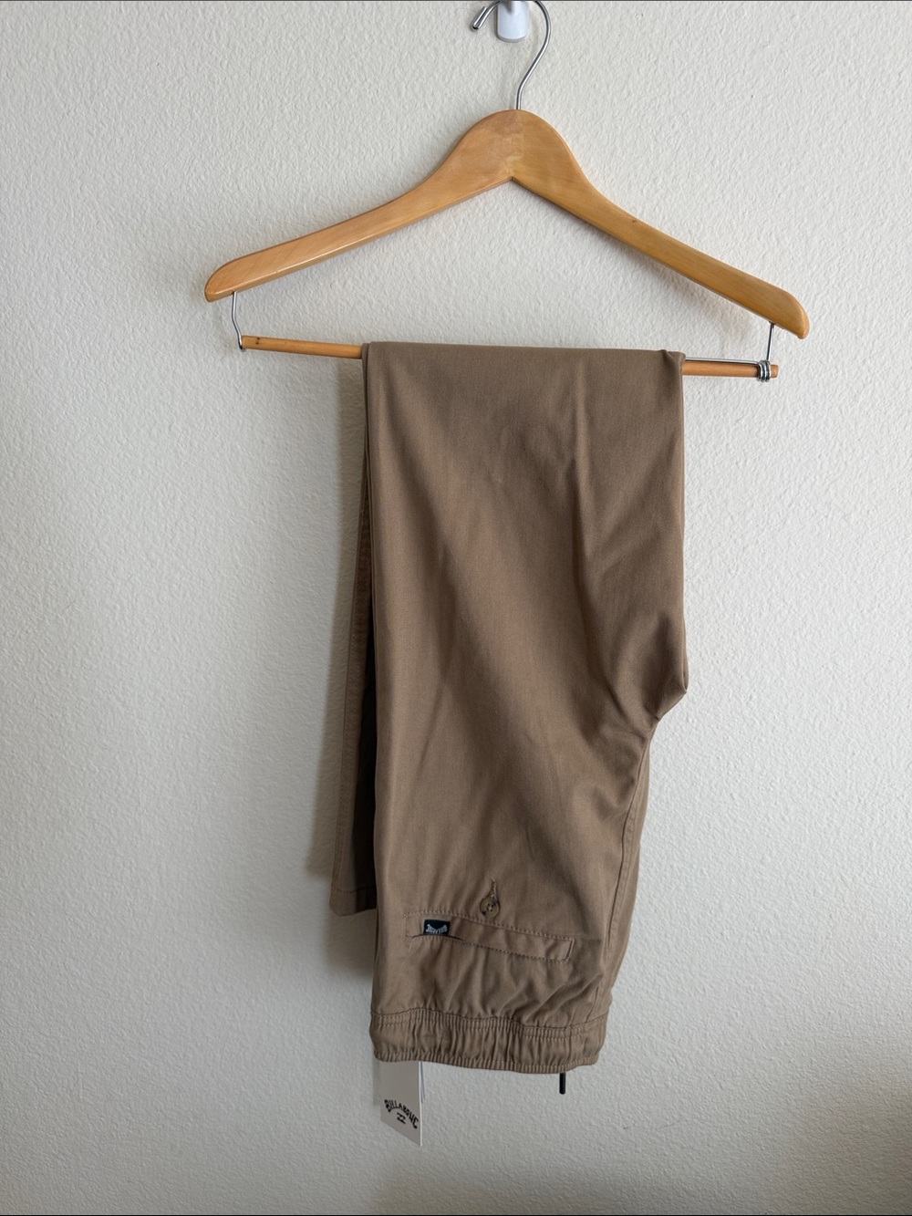 Billabong Boys Khaki Elastic-Waist Chinos